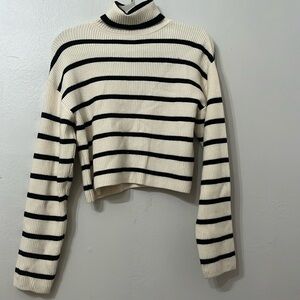 Black and white Zara sweater
